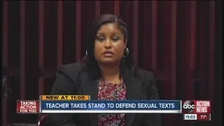 Ex-teacher: I sent sexual texts as therapy