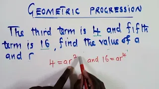 Geometric progression