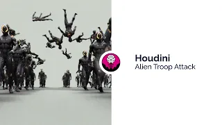 Alien Troop Attack | Crowds and Ragdolls in Houdini | The VFX School