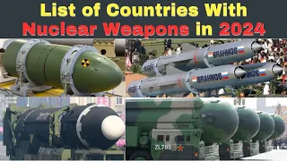 List of Countries With Nuclear Weapons in 2024! #army #geography  #militarynews #worldwar3