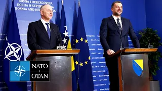 NATO Deputy Secretary General with MFA of Bosnia and Herzegovina 🇧🇦 Elmedin Konaković, 01 FEB 2024