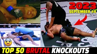 MUAY THAI & MMA, BOXING 50 Knockouts | September 2023 Part.4