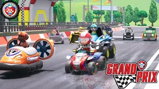 PAW PATROL: GRAND PRIX 🏁🏎🐶🧒 Funny Competition FHD
