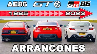 Toyota GR86 vs GT86 vs AE86: ARRANCONES