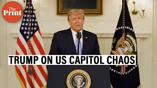 Donald Trump condemns US Capitol violence