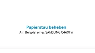 Samsung Drucker: Papierstau beheben