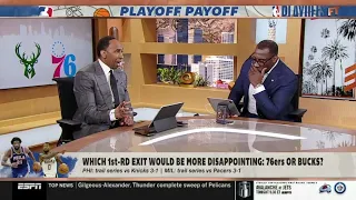 FIRST TAKE | Which 1st-RD exit would be more disappointing: Bucks or 76ers? - Stephen A. vs Shannon