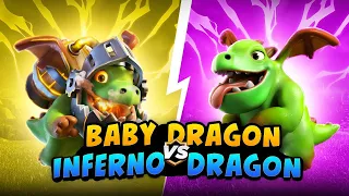 BABY DRAGON vs INFERNO DRAGON (2023) | Clash Royale Battle #14