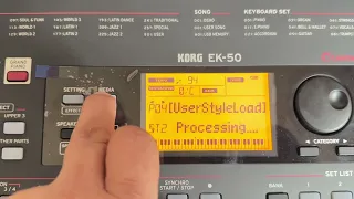 Instalación de ritmos Korg ek50 ek-50