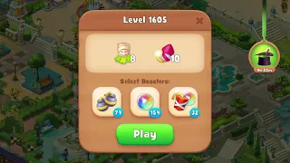 Gardenscapes 1605 Level - 14 moves - NO BooSTERS