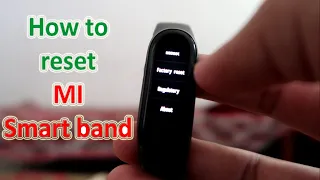 How to reset MI smart band 4