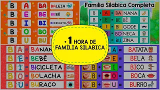 Família silábica completa para crianças | Aprender a ler e escrever | Como aprender a ler e escrever