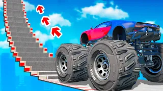 Which VEHICLE CLIMBS over the HIGHEST OBSTACLE in GTA 5?