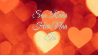 "Sun Raha Hai Na Tu" ( Lyrics ) | Female Version | Jui Mukherjee | Gaan Music Sangeet O Sur