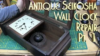 Antique Seikosha Wall Clock Repair Pt 1, updated version