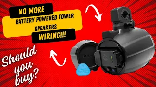 Best Marine Tower Speakers NO WIRING Battery Powered by Sound Extreme. Unboxing, Review, and Install