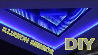 how to make LED 3D Infinity Mirror XXL build an Illusion mirror with WS2812b #LEDSign