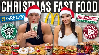 Christmas Fast Food Menu Challenge! *7,000 CALORIES*