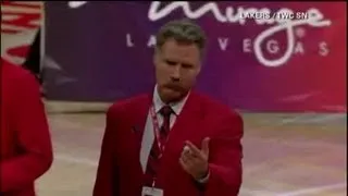 Comic actor Will Ferrell on security detail