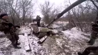 Война на Украине Дебальцево Ukraine War Debaltseve blockade  Destroyed Ukrainian tanks  unmanned aer