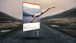 Photoshop Tutorials: Instagram 3D Pop Out Photo Effects