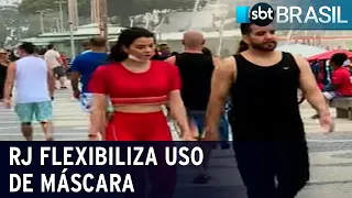 RJ autoriza municípios a desobrigarem uso de máscara em lugares abertos | SBT Brasil (27/10/21)