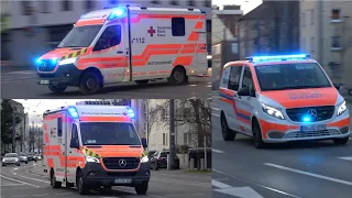 3x Darmstadt Ambulances responding compilation