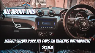 Swift vxi 2022 infotainment system | All maruti suzuki cars vxi varient infotainment system 🔥| Hindi
