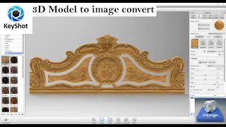 how to creat 3d model to image|| keyshot || artcam 2018 || free model