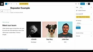 Build Gutenberg Blocks in Bricks "Repeater / Group"