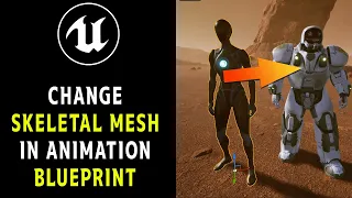 Change the Skeletal Mesh in your Animation Blueprint in Unreal Engine UE5