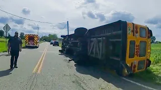 School Bus Crash Sends 5 Students Sent to Hospital