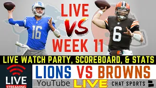 Lions vs. Browns Live Streaming Scoreboard, Play-By-Play, Game Audio & Highlights | NFL Week 11