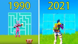 Evolution of Fortnite Battle Royale 1990 2021