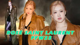 ROSÉ SAINT LAURENT PFW23 - ROSÉ at YSL Paris Fashion Week 2023