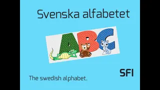 Svenska alfabetet SFI The swedish alphabet- Learn Swedish 2021