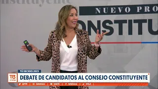 Debaten candidatos al nuevo proceso constituyente: Bruno Baranda y Rocío Donoso