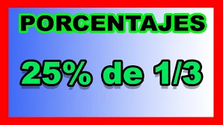 ✅👉 Porcentaje de una Fracción ✅ Ejercicios de porcentajes