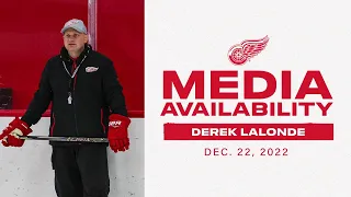 Derek Lalonde Red Wings Practice Updates | 12/22/22