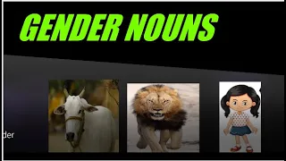 Gender of Nouns in English Grammar | Useful Masculine and Feminine List | Male and Female Of Animals