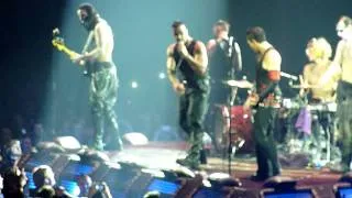 Rammstein- end of "Bück Dich" &"Mann gegen Mann" Berlin O2 World 2011-11-26 HD