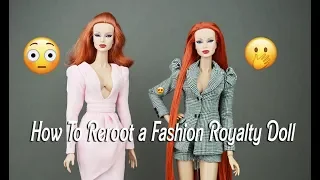 How To Reroot a Fashion Royalty Integrity Toys Doll Traditional Knot Method Tutorial