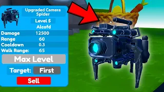 THIS IS NEW UPGRADED CAMERA SPIDER 🕷️ | Toilet Tower Defense HUNT