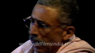 Bollywood Actor Naseeruddin Shah plays Mahatma  vs Gandhi : archival footage