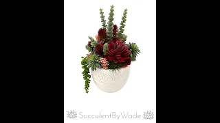 How to create a beautiful faux succulent arrangement