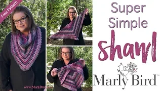 BEGINNER Crochet Super Simple Shawl