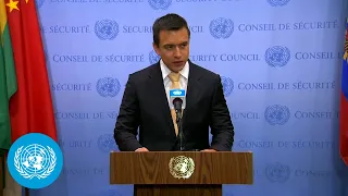 Ecuador on Transnational Organized Crime & Other Topics - Media Stakeout | UN Security Council