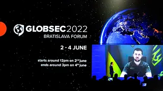 Зеленский выступил на Международном форуме безопасности GLOBSEC в Братиславе (2022) Новости Украины