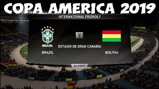 Fifa19  Copa America prediction 2019  Brazil Vs Bolivia Group A