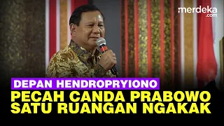 Prabowo Bikin Satu Ruangan Ngakak Candai Fisik Hendropriyono Masih Cocok Berseragam Loreng